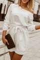 White Long Sleeve Dress