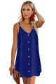 Blue Buttoned Dress